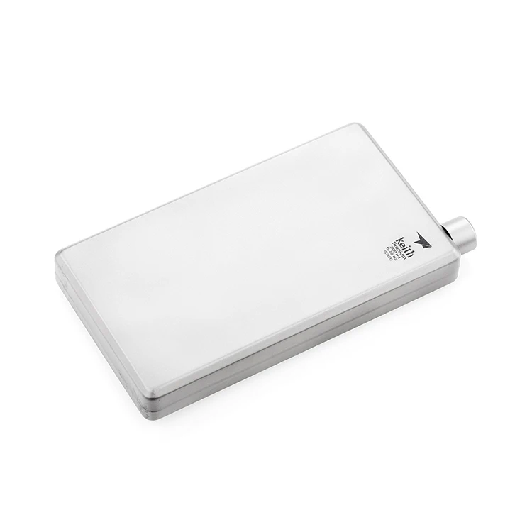 Factory Customized Titanium Ultralight Hip Flask Unique Square Personalized Flask Camping Drinkware Accessories