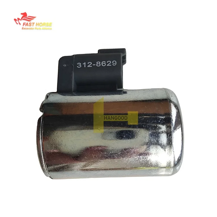 Hangood Digging Construction Machinery Parts 24V 3128629 312-8629 Coil AS For 924G 930G CS533 Loader Coil Solenoid Valve
