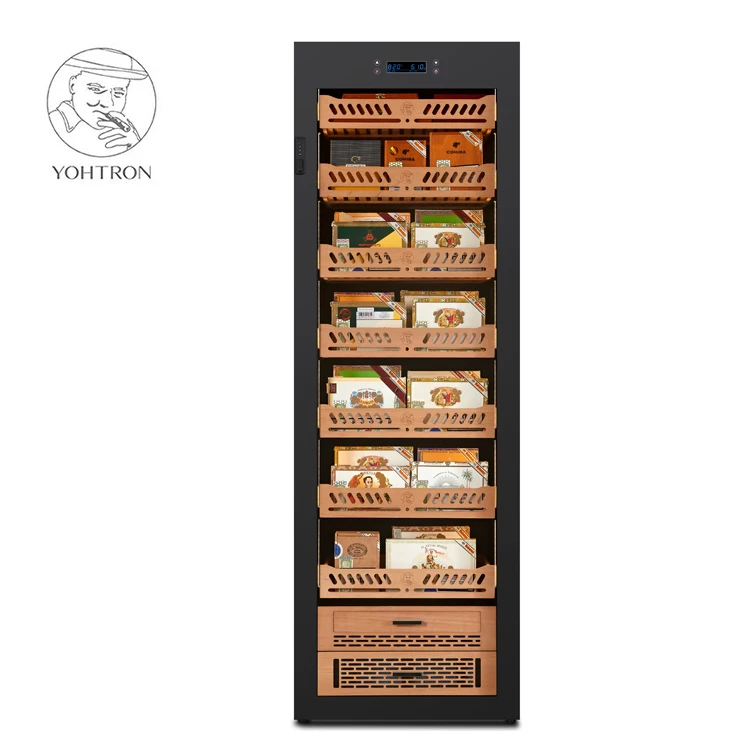 Прямой завод Yohtron розового золота для сигарного шкафа humidor личного и коммерческого использования.