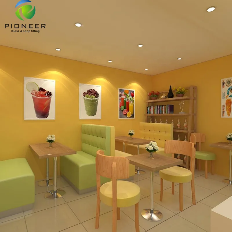 Pioneer Wonderful Orange Juice Bar Equipment Furniture, Mall Juice Bar Kiosk For Sale