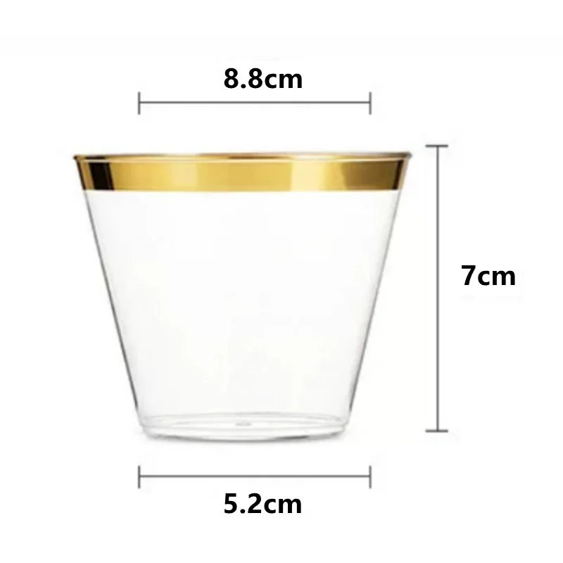 Clear Disposable Plastic Drinking Cup Cold Drink Plastic Cups for Tea Beverage