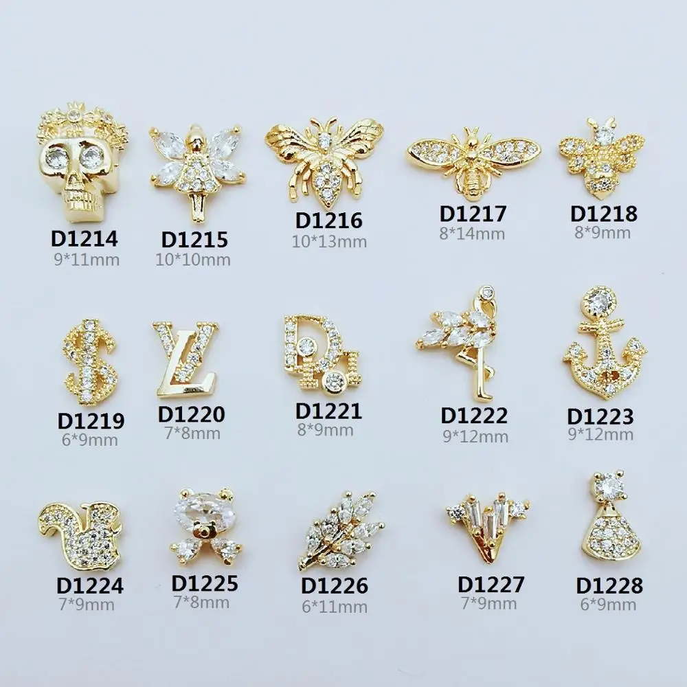 Nail Art Jewelry Alloy Zircon Diamond Nail Art Zircon Charms