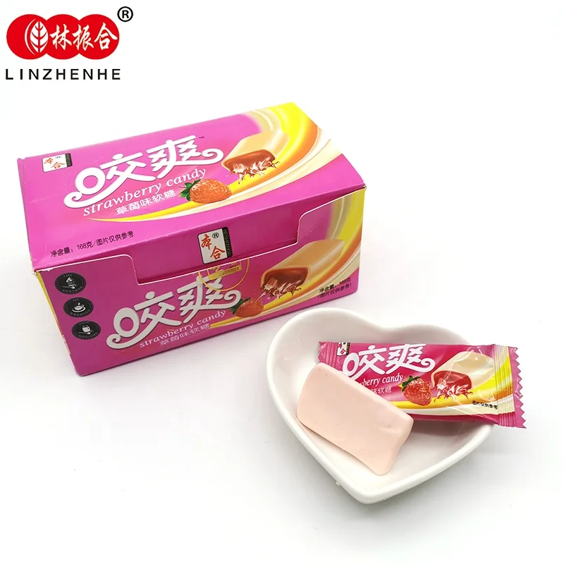 Chocolate Milk Powder Fruit Flavors Taffy Toffee Candy