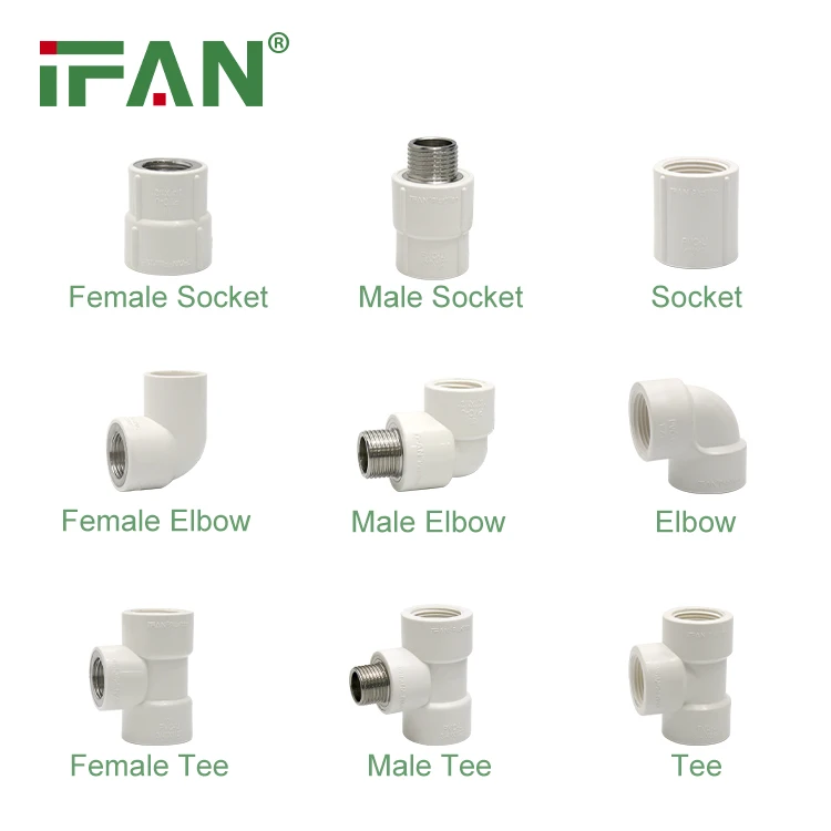 IFAN Factory Customized Pvc Fittings Elbow Tee Upvc Piping And Fitting Pvc Fittings for Plumbing