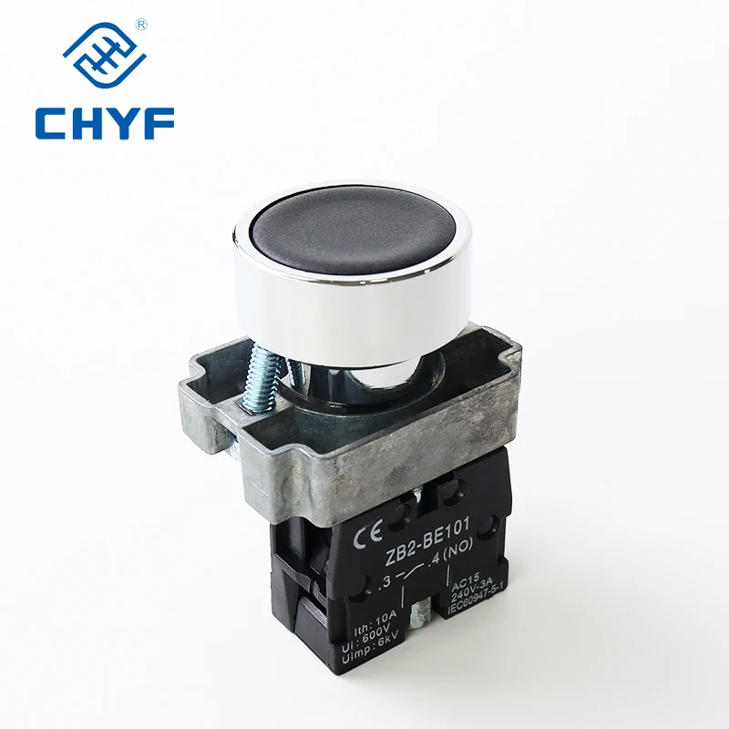 Self-Resetting Latching Momentary Metal Rotary Selector Knob Key-lock Mushroom Start Emergency Stop Push Button Switch XB2 22mm