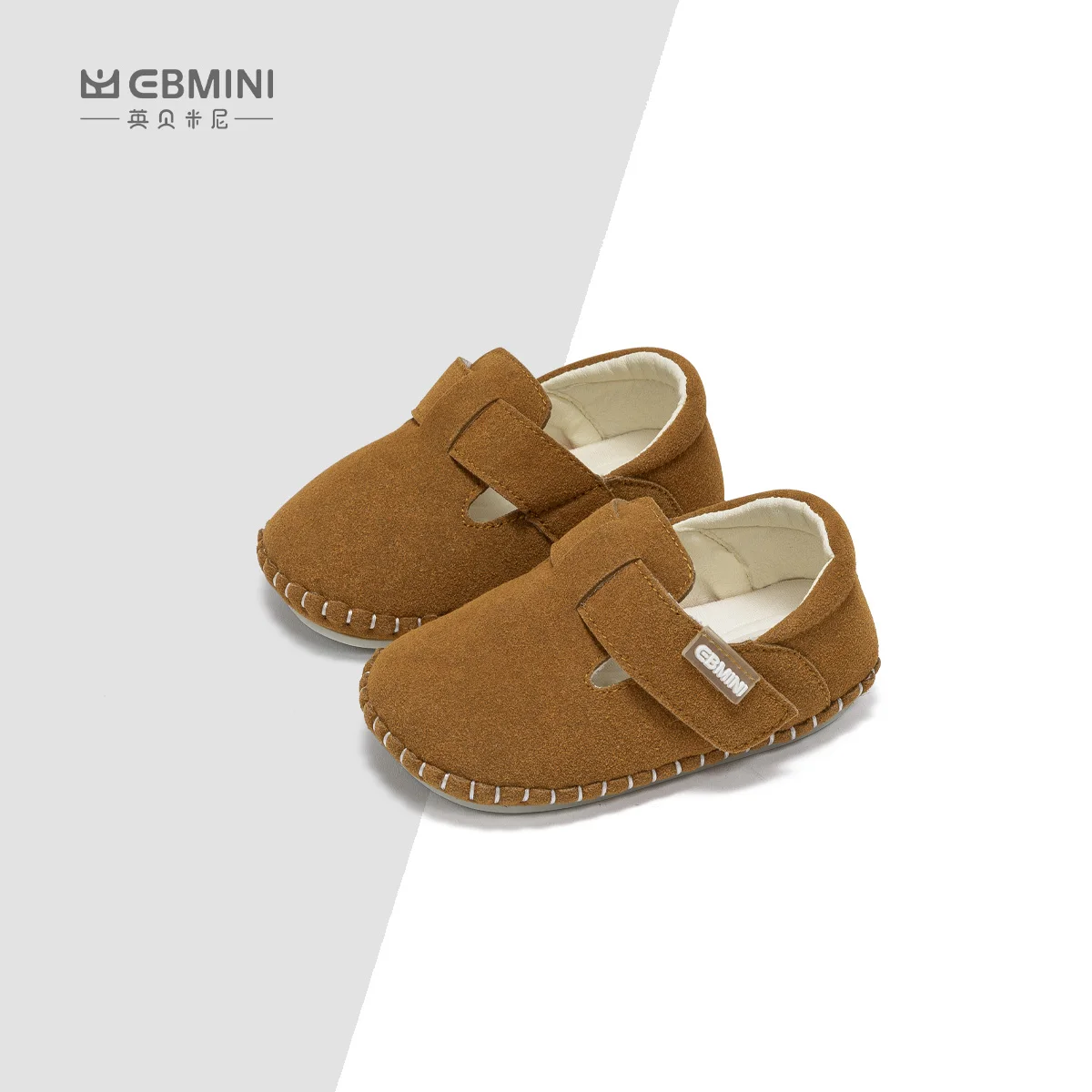 EBMINI children casual toddler shoes soft-soled light-weight velcro breathable boys shoes baby autumn infant indoor shoes