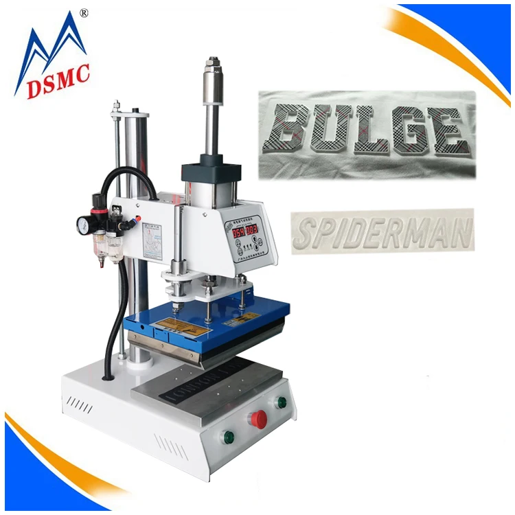 DSMC Hot Foil Stamping Machine Leather 3D Embossing Heat Press Machine For Custom Logo Stamp