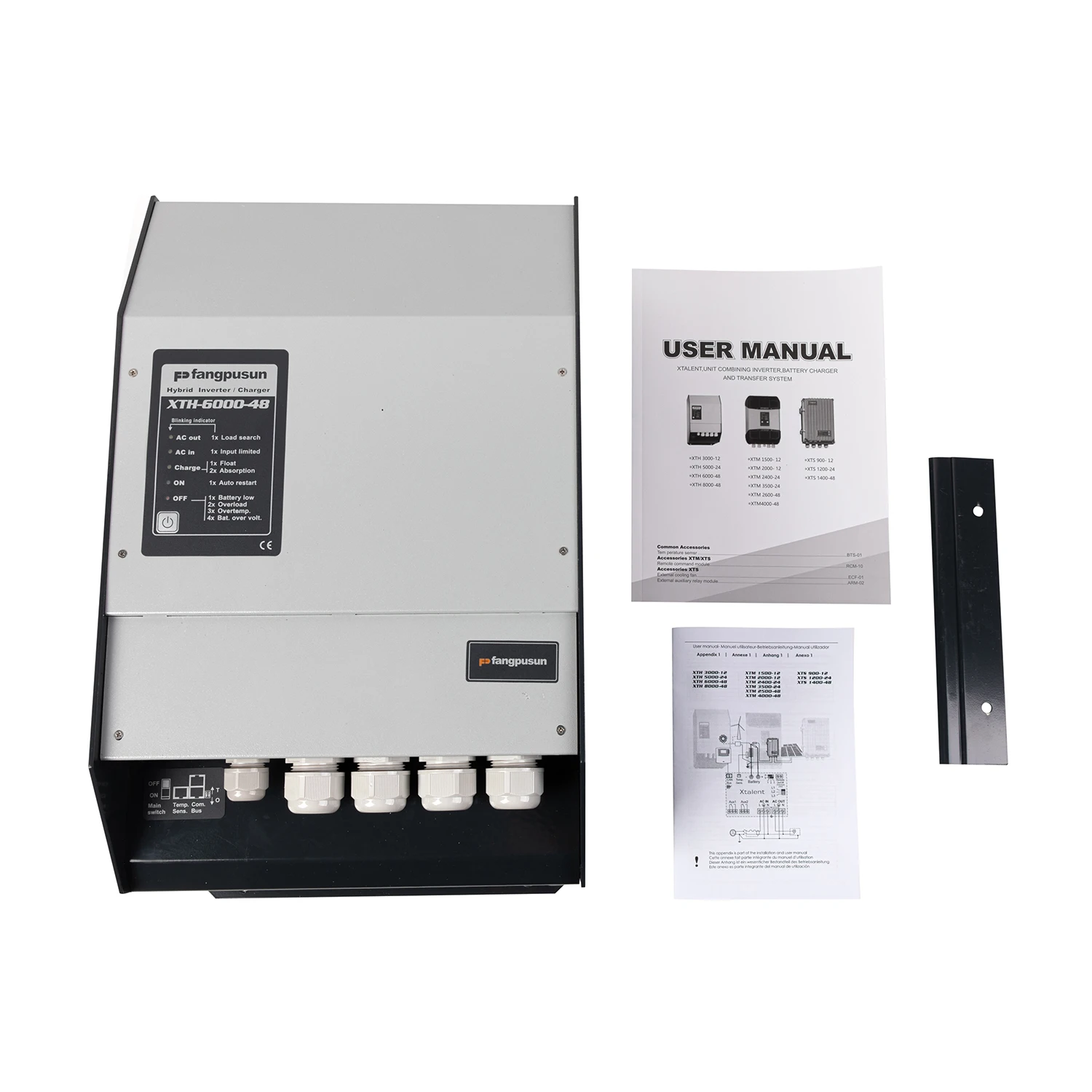 Pure sine wave inverter charger transfer switch all in one power package bypass the AC power  with extraordinarily low THD