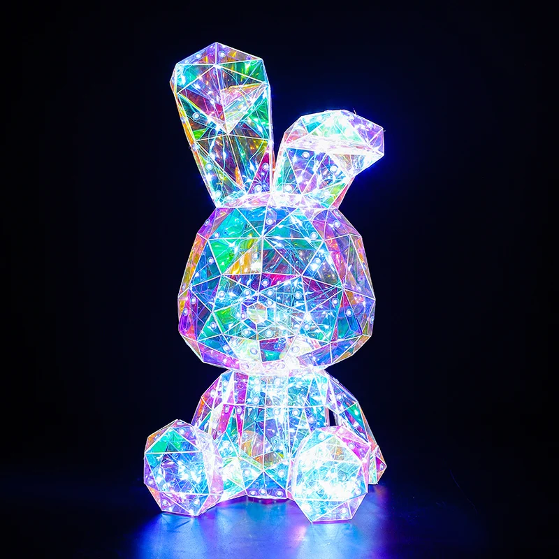 New Product Gift Factory Price Led Lights Luminescent Colorful Glowing Bear Holographic Iridescent Lights Gifts 2023