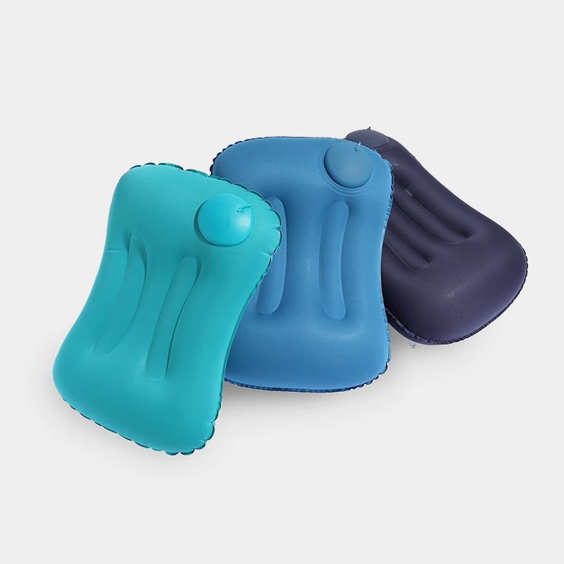 Hot Sale Custom Logo Outdoor Inflatable Self Sleeping Body Portable Comfortable Air Inflatable Travel Pillow
