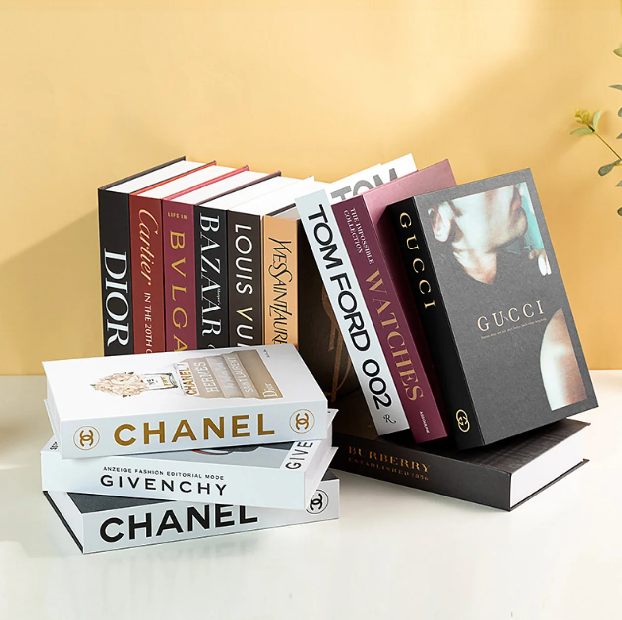 Fashionable Faux decorative books Hardcover books for home decor books Decorating Coffee Tables And Shelves