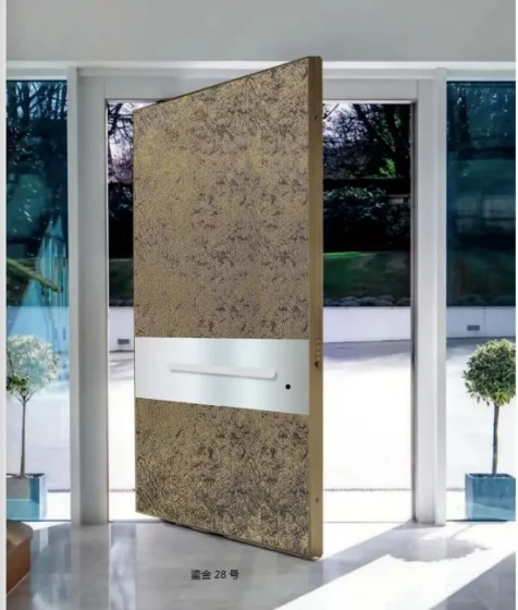 Original Stainless Steel Fiberglass Security Doors Finished Manual Opening Entry for Outdoor Use for Villas and Apartments