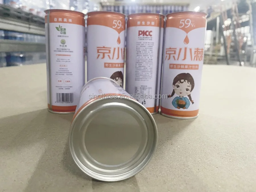 5133# Tinplate Cans 240ml Beverage Metal Tin Can For Mango Juice Fruit Drinks Coffee With Ring Pull Lid