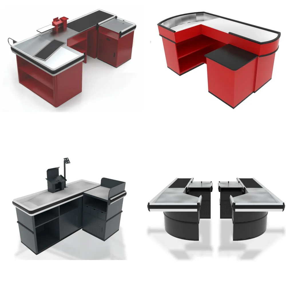 Modern Design Grocery Store Supermarket  Checkout Counter Cashier Table