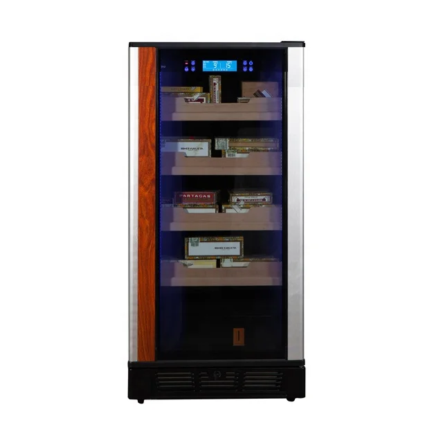 230L Cigar Constant Humidity Temperature Controlled Cigar Cooler Cabinets  Humidor For 800 Cigars