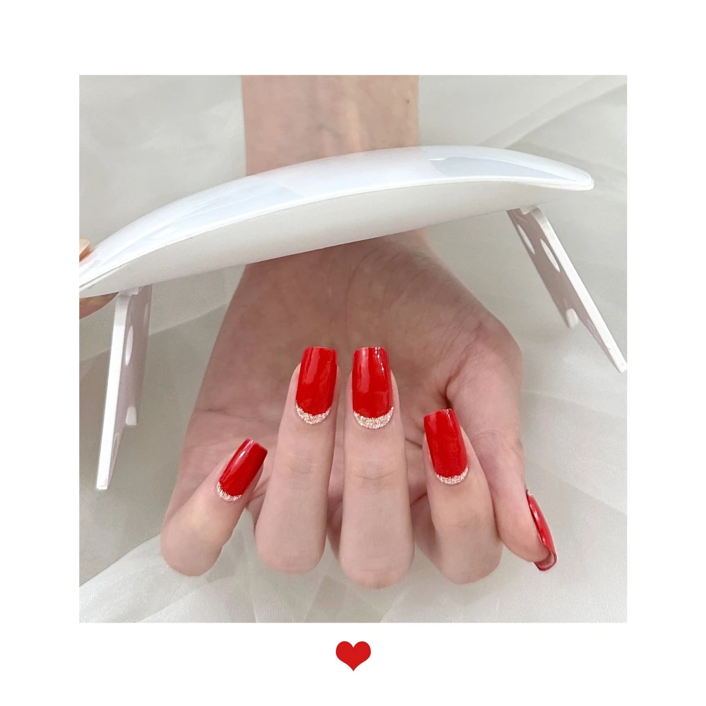 KIKI LEE Korean Style New Gel Nail Sticker With Uv Lamp Gel Nail Wraps Gel Nail Stickers Semi Cured