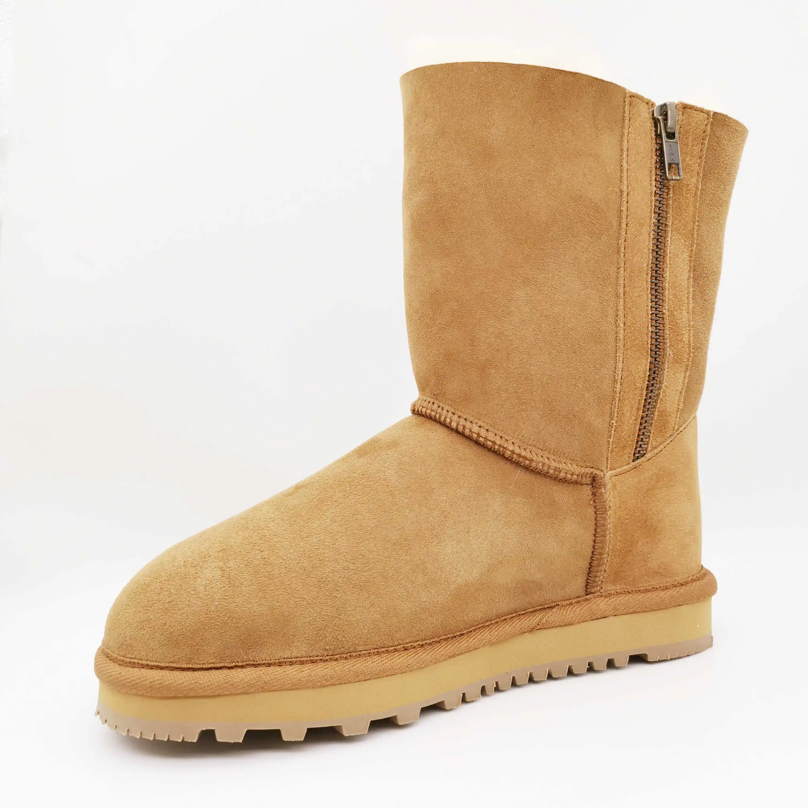 HQB-WS248 customized premium quality genuine double face sheepskin boots woman sheepskin snow boots