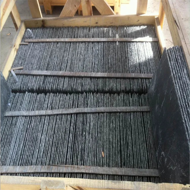 Unfading Color Good Quality Natural Black Color Slate Roofing Tile