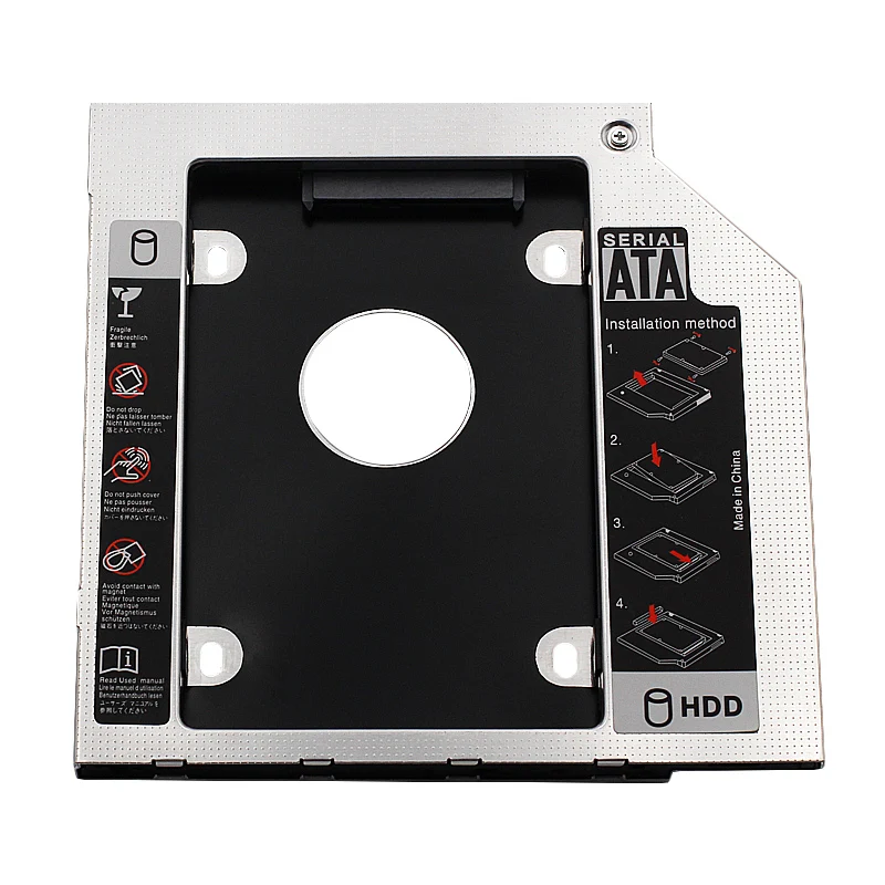 Aluminum 9.0/9.5/12.7mm hdd caddy sata3 SSD hard drive Adapter 6 hdd caddy laptop 2.5' sas sata server hdd caddy tray