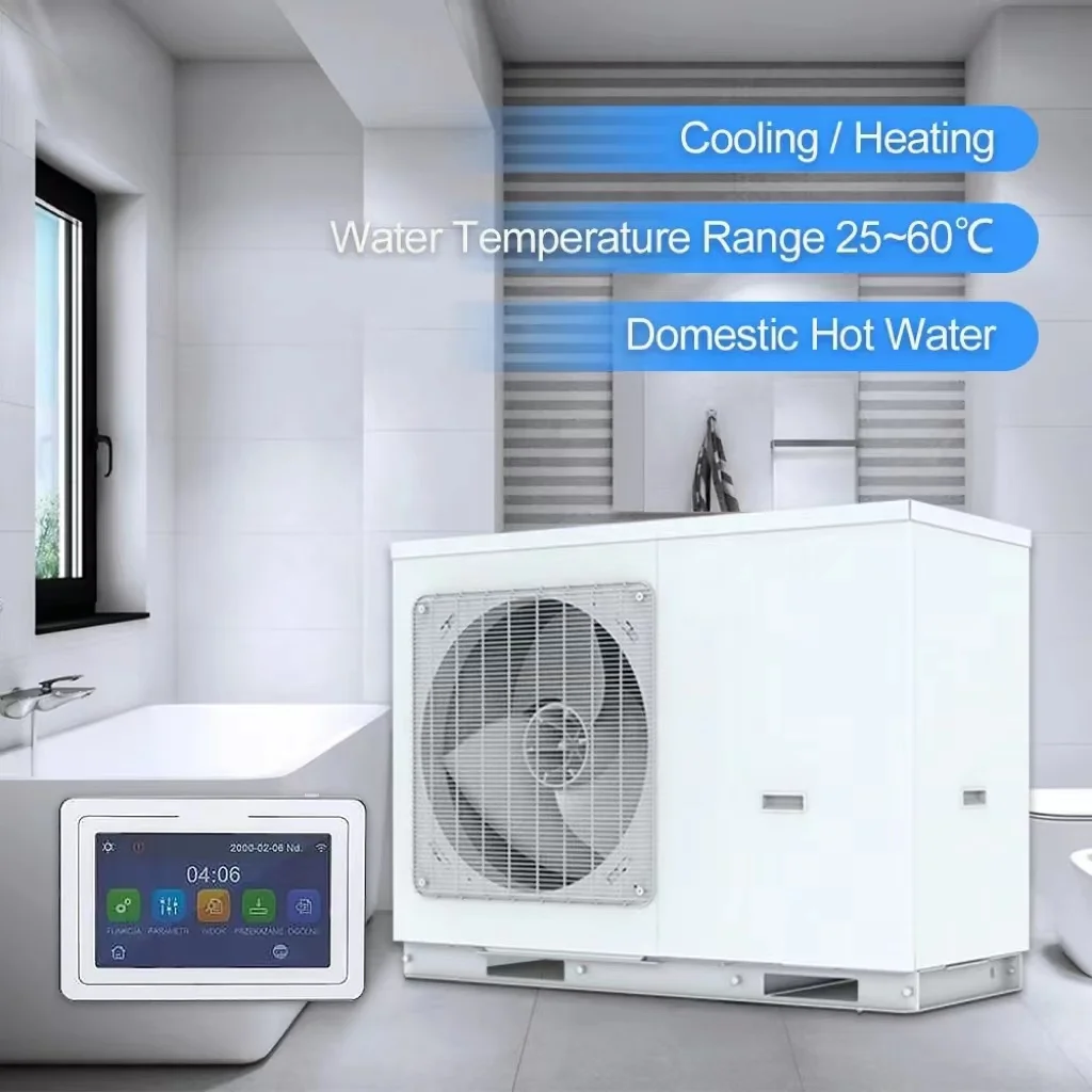 Gree Energy Saving Heat Pump Aircon R32 Air to Water Cooling Heating Residential Monobloc Heat Pump Air Conditioner for Bathroom