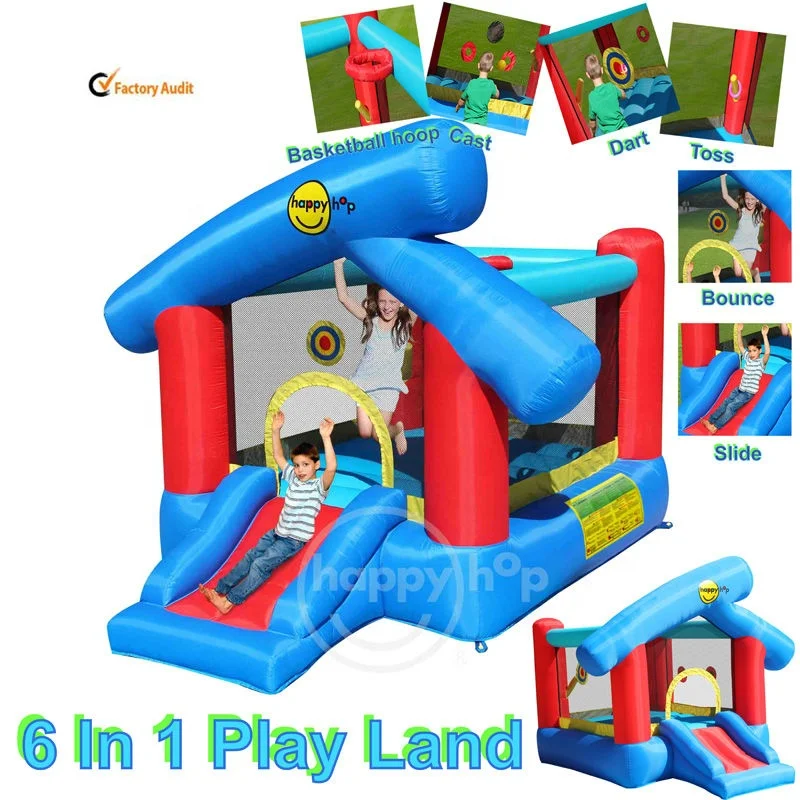 Happy Hop 9111--ultimate small combo inflatable bounce house inflatable bouncer with slide jumping castle