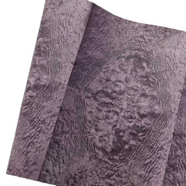 Natural Dyed Veneer Madrone Burl Red Yellow Black Orange Design Veneer for Panel Furniture Cabinet