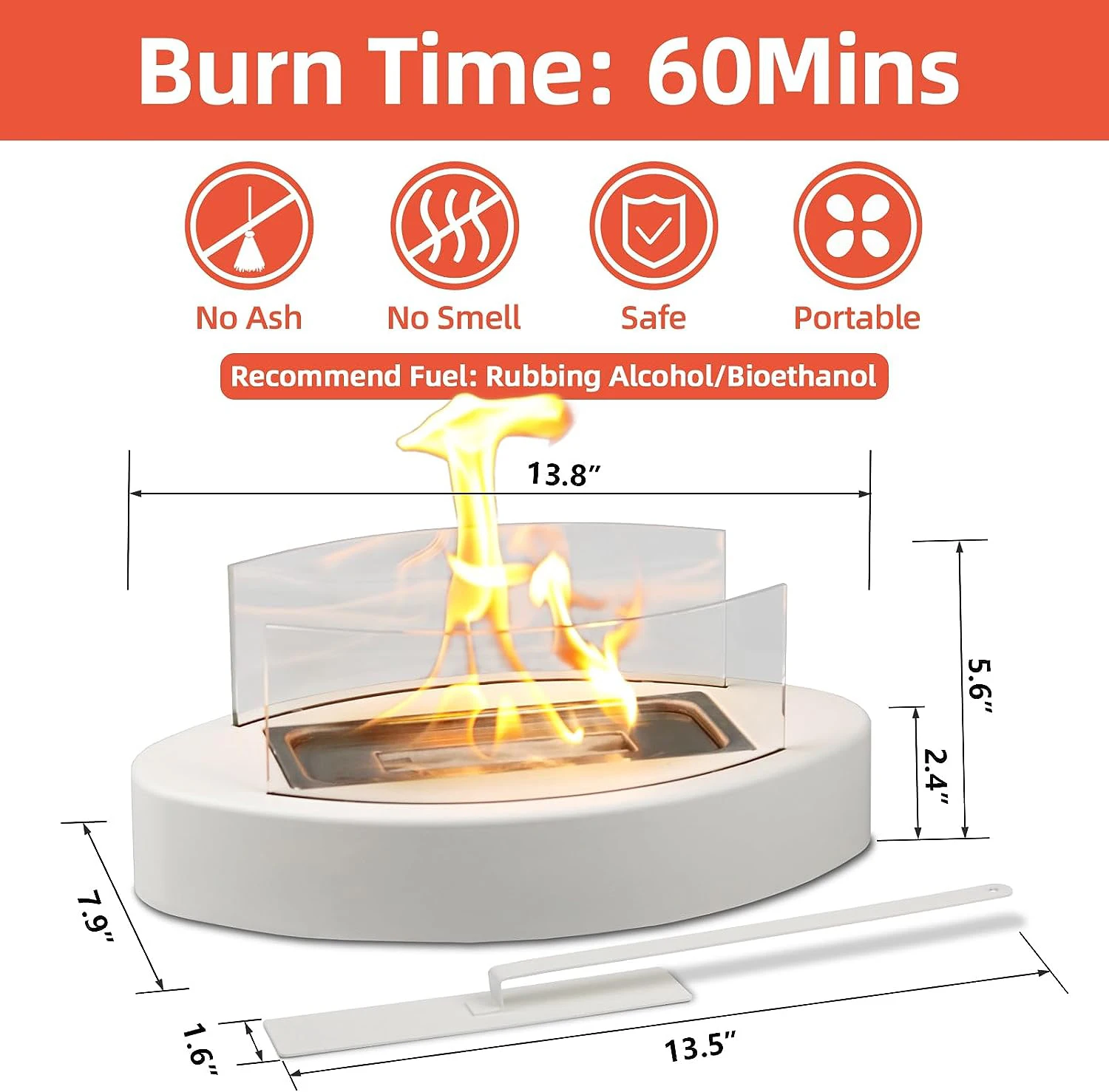 Modern portable Fire Pit Tischfeuer ethanol Burner table top fire pit bowl Bio Ethanol table fire Tabletop bioethanol Fireplaces