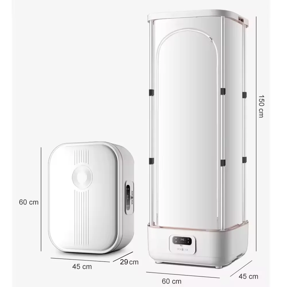 Smart Remote Control Portable Clothes Dryer UV Electric Laundry Dryer with Wrinkle Dresser Steam Iron Dryer Household Use