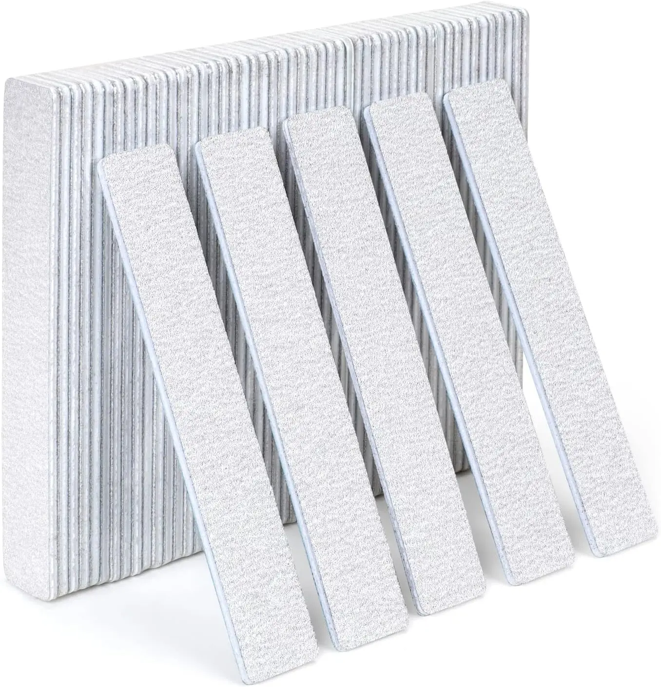 Nail Files Fingernail Files 80/80 Grit Emery Boards for Nails Professional Nail File Bulk Washable for Acrylic Gel Dip Powder