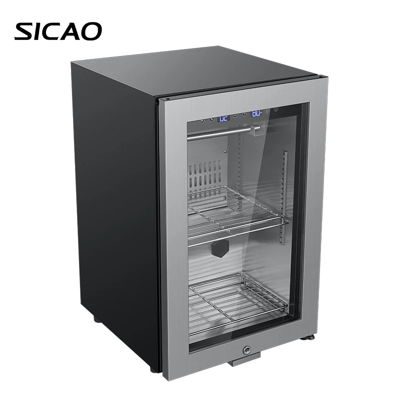 Wholesale freestanding compressor auto defrost dry aged meat cabinet refrigerator