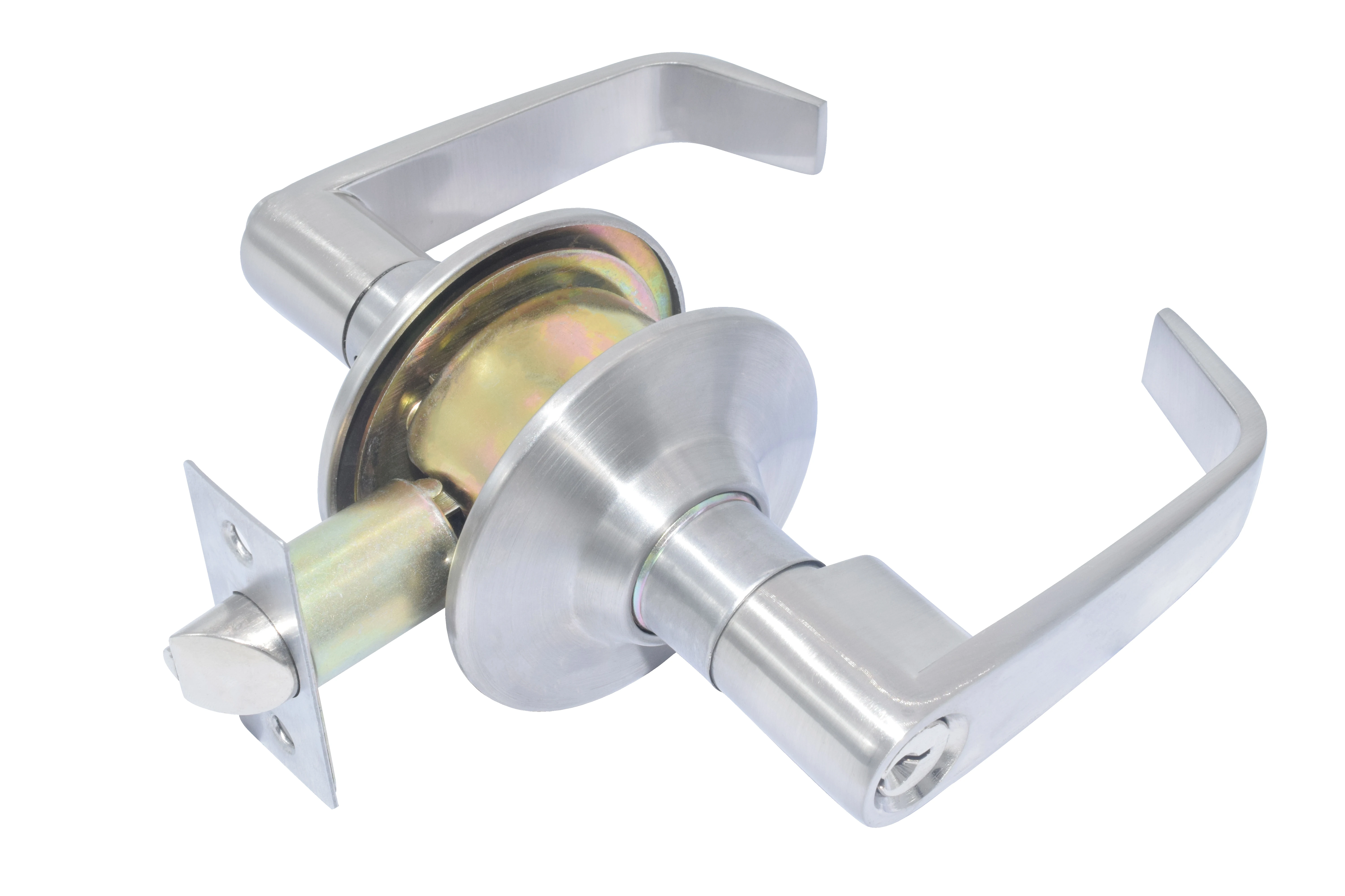 Furniture zinc alloy OEM lever lock gate locks safety lever handle lock 850A-SS-ET