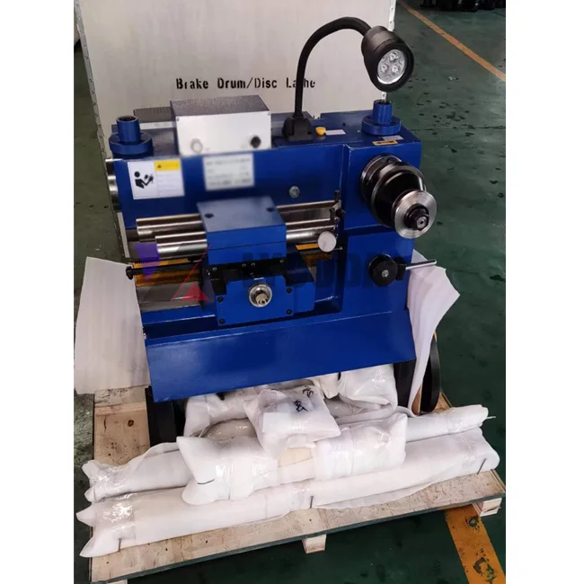 Truck brake drum balancing machine bus disc cutting and grinding lathe machine for large vehicle