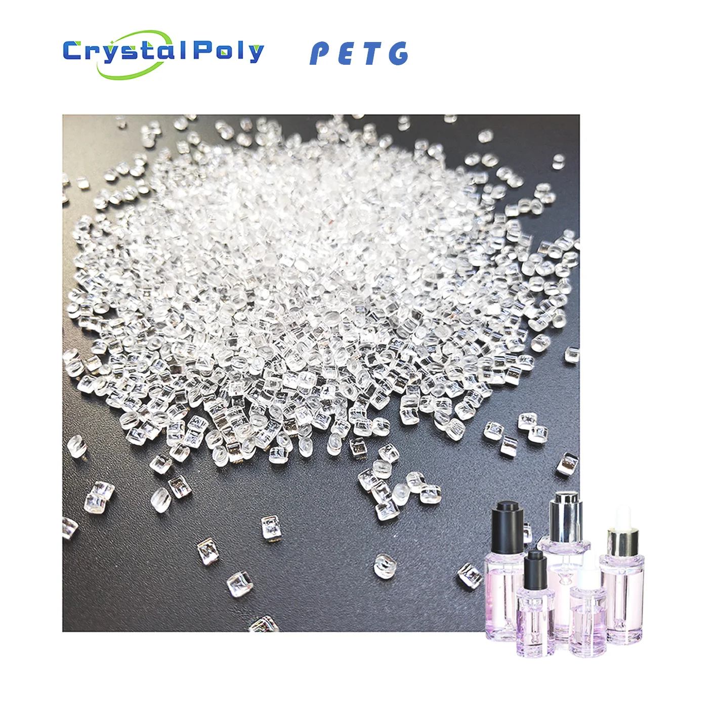 
Best Price! High quality 100 % virgin PETG plastic pellets for 4oz jar  (1600211483135)