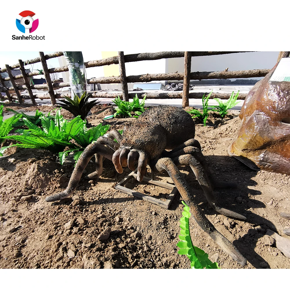 SH-RI054 SANHE Real Style Animatronic Remote Control Spider For Sale