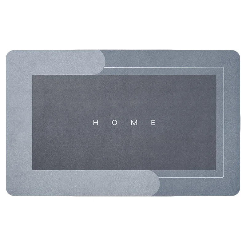 Dropship mould resistant shower mat diatomaceous earth absorbent quick dry non slip diatomite bath mats