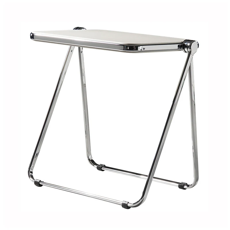 PC modern design folding plastic desktop home furniture metal frame foldable studying table desk