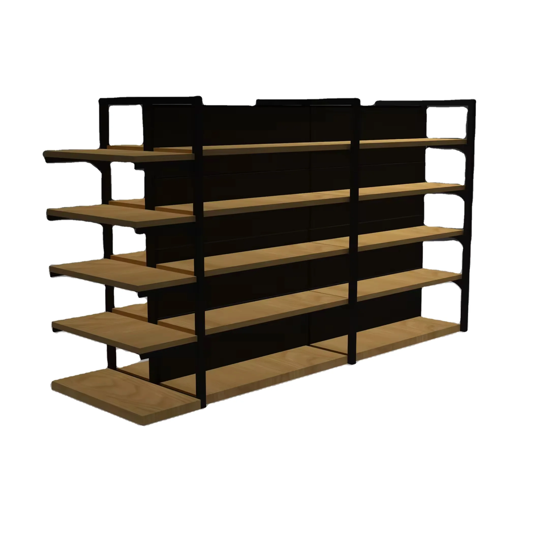 Heavy Duty Cold-rolled Steel Rack Gondola Shelving Supermarket Shelves
