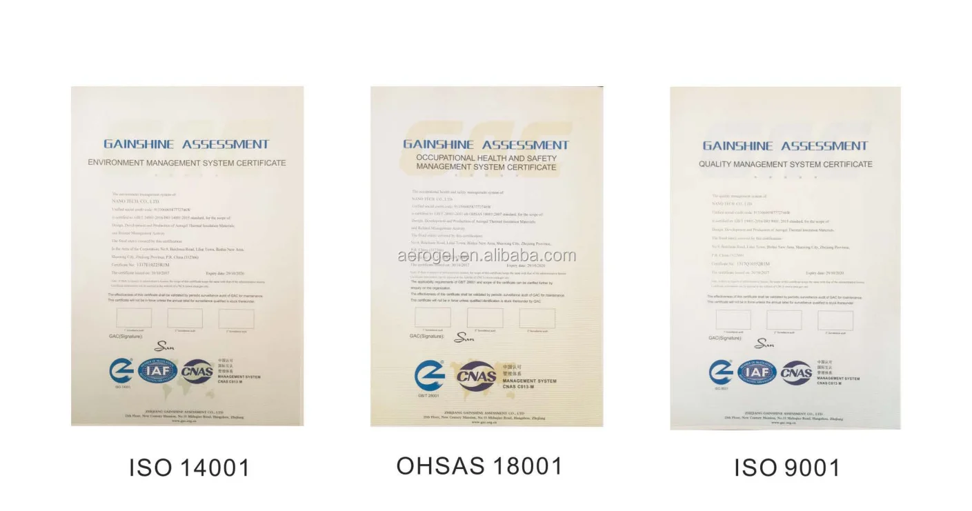 ISO certificate