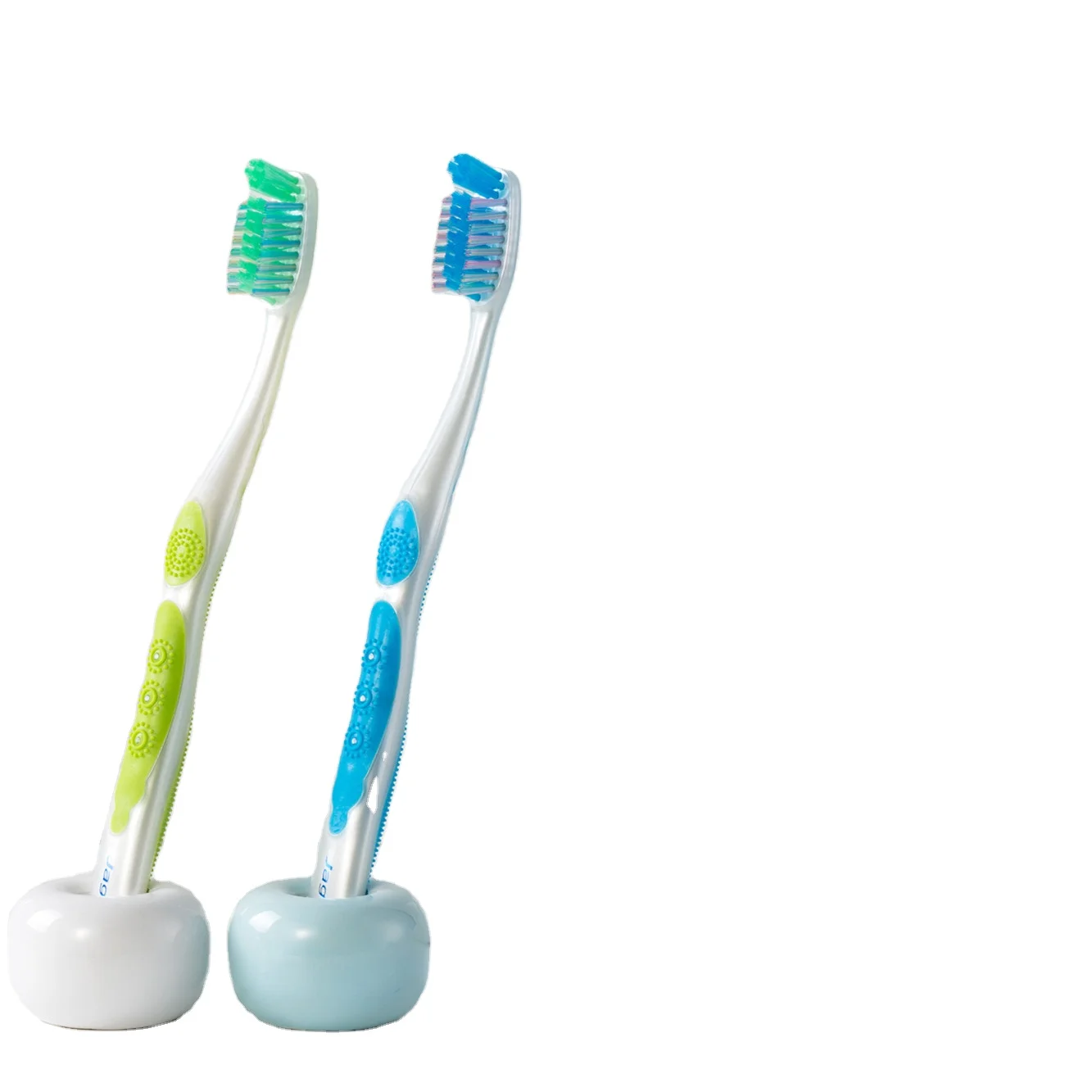 High Density ISO CE ROHS approved massage gum adult toothbrush soft bristle Antiskid handle Wholesale OEM free sample Customized