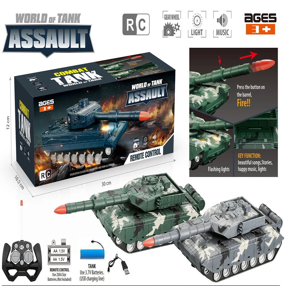 Wholesale RC tank radio control toys military weapons  remote control toys vehicle tank for kids and adult
