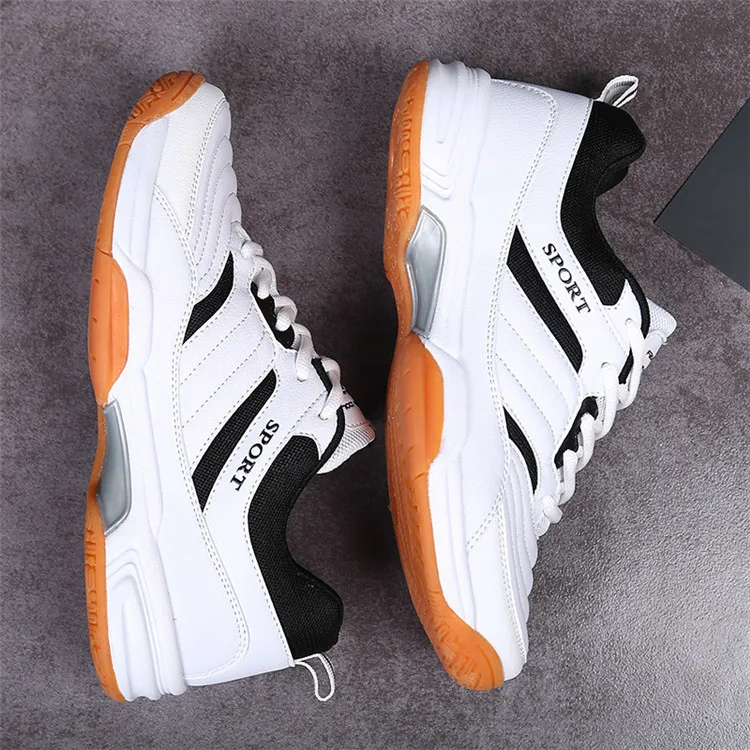 38-46 Size Table Tennis Shoes Rubber White Badminton Sports Shoes Volleyball Training Shoes
