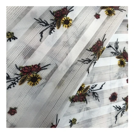 dress drapery shifon giraffe bolts of fabric for dress woman material and textiles chiffon 6mm flower white roll ashenda