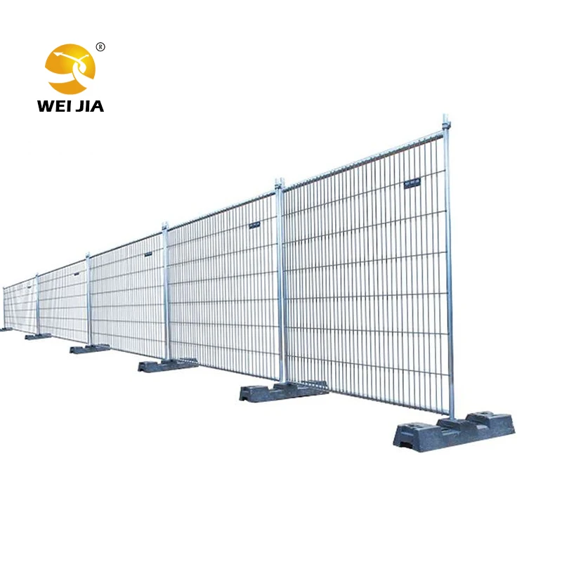 Cheap Factory Price Recyclable rubber feet AU Australia Temporary fence Heras Welded Wire portable Fencing
