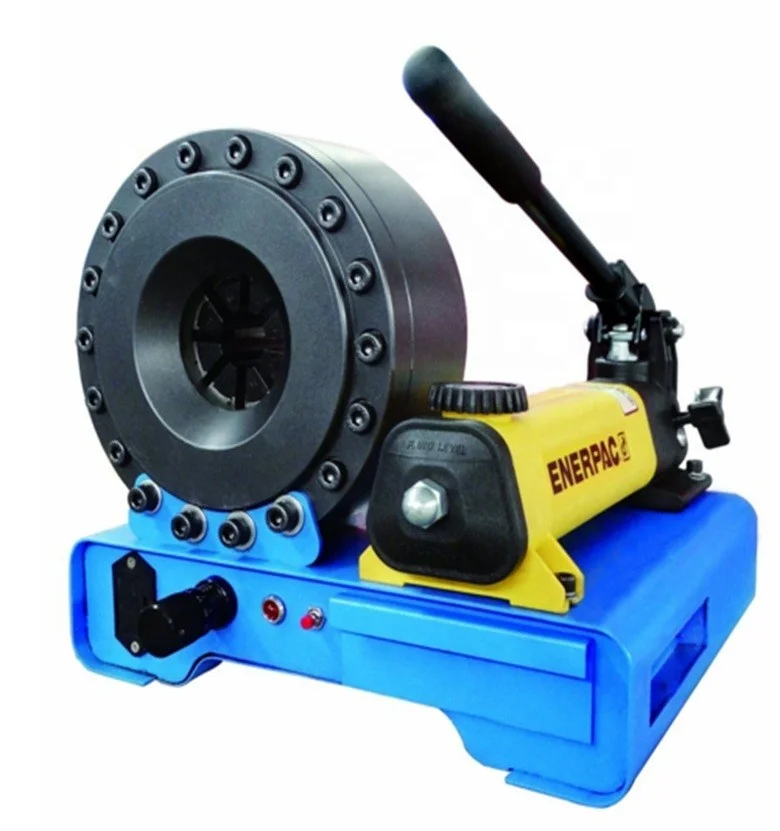 Portable 1' Manual Crimper P16 Hose Assembly Crimping Machine New AC Hydraulic Pressing Kits Manufacturing Plant Hand Operated