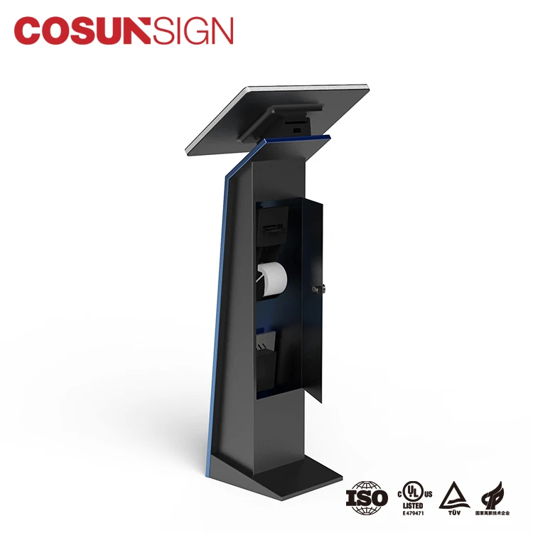 China Stand Touch Screen Self Ordering Drive Thru Kiosk Enclosures In Restaurant