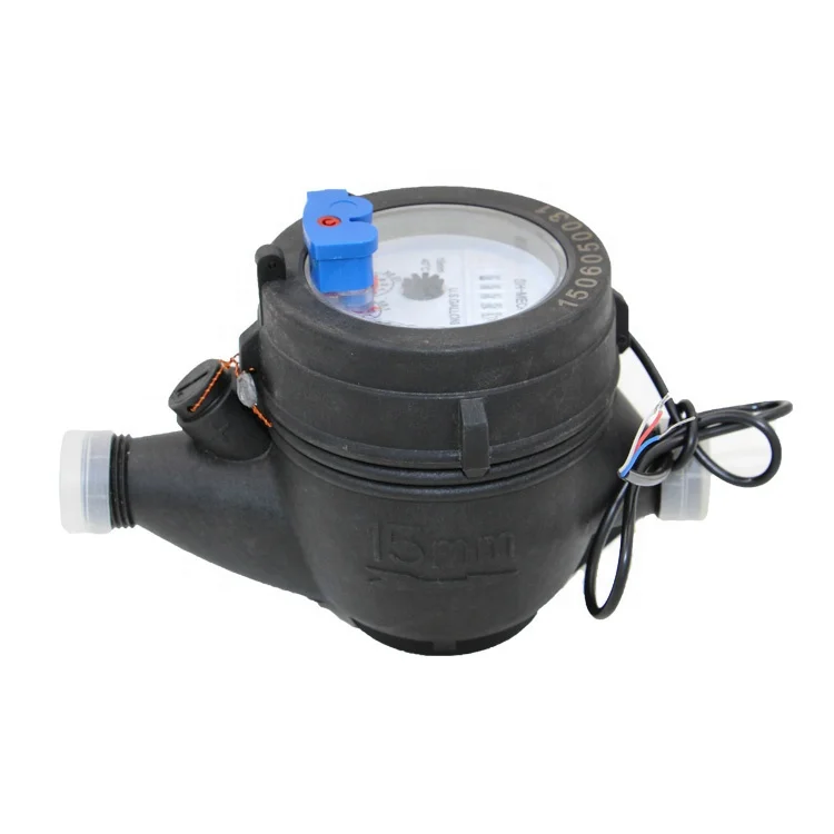 DN15 ~ DN50 пластиковый счетчик воды для рефери импульсный дисплей вращающийся поршень