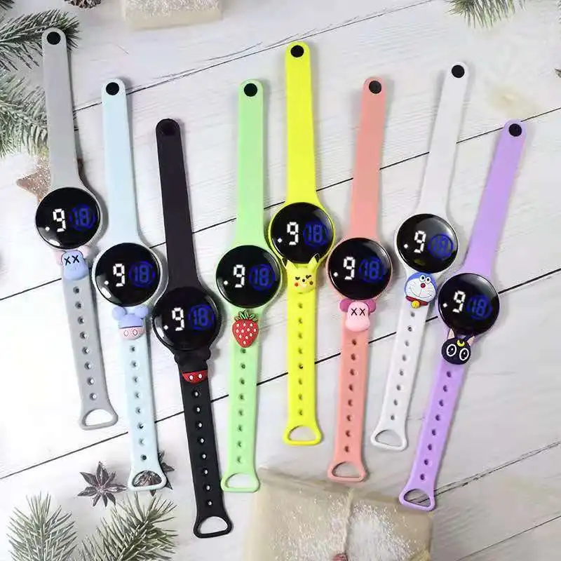 2021 High Quality Kids Wholesale Silicone LED Children Wrist Children Reminder Unique Kids watch digital