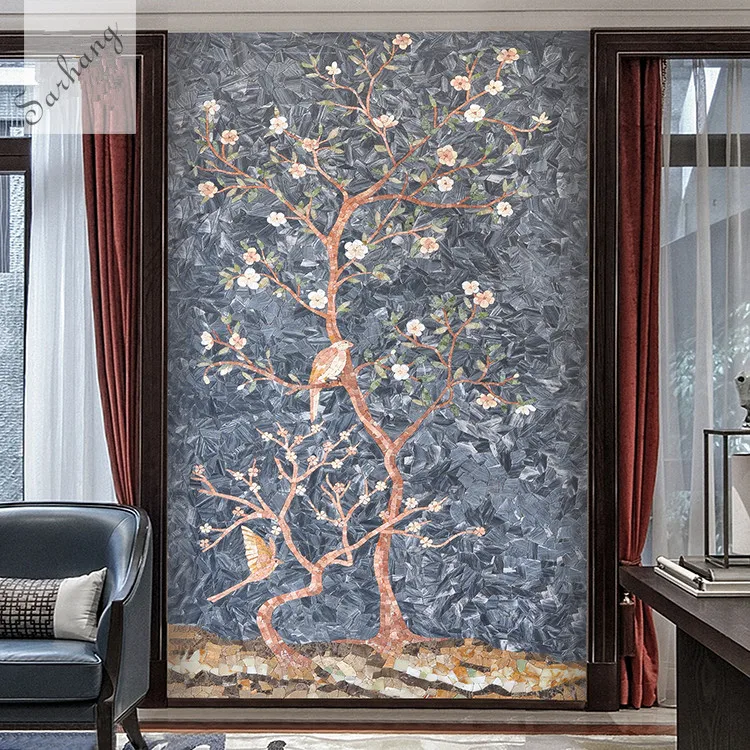 Mosaic  Stone Mural Design  Pattern Stone Mosaic Mural for wall /floor/ceiling