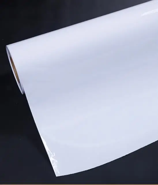 100 микрон 140 gsm водонепроницаемый белый съемный самоклеящийся виниловый рулон