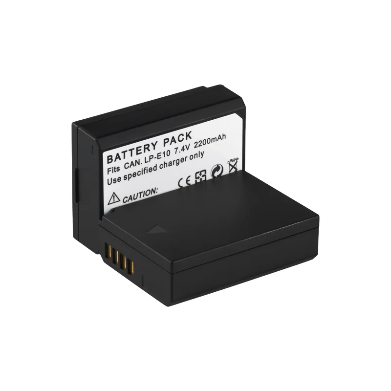 High Capacity 7.4v 2200mAh LP-E10 LPE10 for Canon Eos 1100d 1200d 1300d Rebel T3 T5 Kiss X50 X70 camera battery distributor